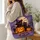 Black Cats And Jack-O-Lanterns Under A Witch Hat Moon For Halloween Cat Lovers Quilted Tote Bag - 3
