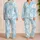 Tropical Hibiscus Resort Lounge Style for Warm Nights, Giftable Coastal Look for Women Satin Pajamas Set - 2