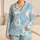 Tropical Hibiscus Resort Lounge Style for Warm Nights, Giftable Coastal Look for Women Satin Pajamas Set - 1