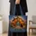 Whimsical Pumpkin Cottage And Black Cat For Cozy Autumn Halloween Gift For Her Lovers Quilted Tote Bag - 4