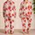 Strawberry And Daisy Blush Pink Resort Style For Summer Vacations And Cozy Evenings Satin Pajamas Set - 2