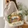 Sleeping Tabby Cat Among Books and Plants for Cozy Reading Nook Gifts for Readers Quilted Tote Bag - 3