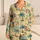 Retro Tropical Palm Tree Beach Holiday Set for Women, Cozy Seaside Getaway Vibes Satin Pajamas Set - 1