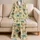 Retro Tropical Palm Tree Beach Holiday Set for Women, Cozy Seaside Getaway Vibes Satin Pajamas Set - 5