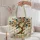 Teal and Gold Autumn Tree for Cozy Fall Home Decor and Nature Lover Gifts Quilted Tote Bag - 5