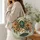 Botanical Spider And Autumn Florals For Gothic Halloween Style And Cozy Fall Living Quilted Tote Bag - 3