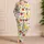Watercolor Lemon Strawberry Blueberry Resort Loungewear For Warm Summer Nights Women Satin Pajamas Set - 4