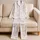 Pink Seashell and Starfish Coastal Resort Style for Beach Days and Summer Getaways Satin Pajamas Set - 5