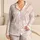 Pink Seashell and Starfish Coastal Resort Style for Beach Days and Summer Getaways Satin Pajamas Set - 1