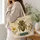 Golden Honeybee and Wildflowers for Cottagecore Nature Lovers Quilted Tote Bag - 3