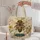 Golden Honeybee and Wildflowers for Cottagecore Nature Lovers Quilted Tote Bag - 5