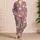 Retro Seashell Coastal Lounge for Women on Relaxed Beach Getaways and Vacation Nights Satin Pajamas Set - 4