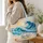Curling Ocean Waves Coastal Seascape for Beach House Summer Style Quilted Tote Bag - 3