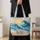 Curling Ocean Waves Coastal Seascape for Beach House Summer Style Quilted Tote Bag - 4