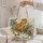 Golden Monkey and Jungle Blooms for Nature Loving Kids and Animal Lovers Quilted Tote Bag - 5
