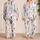 Watercolor Fish Sleepwear For Women Summer Vacation Cozy Coastal Lounge Set At Home Satin Pajamas Set - 2