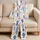 Watercolor Fish Sleepwear For Women Summer Vacation Cozy Coastal Lounge Set At Home Satin Pajamas Set - 5