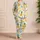 Tropical Pineapple Motifs For Vacation Getaways And Easy Resort Style Gift For Her Satin Pajamas Set - 4