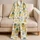 Tropical Pineapple Motifs For Vacation Getaways And Easy Resort Style Gift For Her Satin Pajamas Set - 5