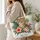 Tropical Cheetah and Hibiscus for Beach Getaways, Garden Lovers and Nature Fans Quilted Tote Bag - 3