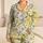 Cream Lemon Blossom Coastal Getaway Set for Cozy Nights and Gift Giving for Women Satin Pajamas Set - 1