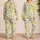 Cream Lemon Blossom Coastal Getaway Set for Cozy Nights and Gift Giving for Women Satin Pajamas Set - 2