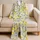 Cream Lemon Blossom Coastal Getaway Set for Cozy Nights and Gift Giving for Women Satin Pajamas Set - 5
