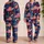 Bold Americana Flag Motif for Fourth of July, Beach Days, and Casual Summer Style Satin Pajamas Set - 2