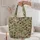Sage Mushroom and Woodland Forage Motifs for Autumn Nature Lovers and Thoughtful Gifts Quilted Tote Bag - 5