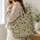 Sage Mushroom and Woodland Forage Motifs for Autumn Nature Lovers and Thoughtful Gifts Quilted Tote Bag - 3