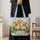 Sheep Family in Spring Meadow Flowers for Farmhouse Gifts and Country Living Lovers Quilted Tote Bag - 4