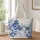 Blue Pagoda Garden and Bridge Scene for Mahjong Gatherings and Thoughtful Gifts for Her Quilted Tote Bag - 1