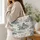 Chinoiserie Pagoda and Crane Scenery for Mahjong Nights and Elegant Game Day Gifts Quilted Tote Bag - 3