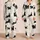 Whimsical Black Kitten Confetti for Cozy Lounging, Gift Idea for Cat Lovers and Women Satin Pajamas Set - 2