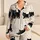 Whimsical Black Kitten Confetti for Cozy Lounging, Gift Idea for Cat Lovers and Women Satin Pajamas Set - 1