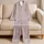 Blush Leopard Spot Lounge Look For Cozy Vacations And Everyday Girly Wear Set Satin Pajamas Set - 5