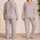 Blush Leopard Spot Lounge Look For Cozy Vacations And Everyday Girly Wear Set Satin Pajamas Set - 2