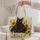 Black Cats Among Golden Sunflowers for Garden Days and Cat Lover Gifts Quilted Tote Bag - 5
