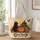 Vintage Halloween Pumpkin and Black Cat for Autumn Parties and Spooky Season Gifts Quilted Tote Bag - 1