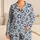 Sky Blue Pink Leopard Motif for Cozy Lounge Days and Soft Evening Comfort for Women Satin Pajamas Set - 1