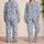 Sky Blue Pink Leopard Motif for Cozy Lounge Days and Soft Evening Comfort for Women Satin Pajamas Set - 2