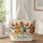 Colorful Floral Hens for Farmhouse Errands and Chicken Lover Gifts for Her and Friends Quilted Tote Bag - 1