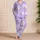 Kawaii Bunny Strawberry Pastel Lavender Cozy Gift for Relaxed Evenings at Home Women Satin Pajamas Set - 4