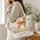 Spotted Fawn and Butterfly Meadow for Cottage Garden Days and Woodland Lovers Quilted Tote Bag - 3