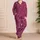 Hot Pink Leopard Motif Glam Night Look For Vacations, Festivals, And Gifts For Women Satin Pajamas Set - 4