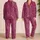 Hot Pink Leopard Motif Glam Night Look For Vacations, Festivals, And Gifts For Women Satin Pajamas Set - 2