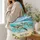 Sea Turtle Beach Scene for Coastal Getaways and Summer Gifts for Ocean Lovers and Travelers Quilted Tote Bag - 3