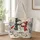 Snowman Couple and Red Cardinal for Cozy Christmas Winter Cheer Quilted Tote Bag - 1