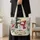 Snowman Couple and Red Cardinal for Cozy Christmas Winter Cheer Quilted Tote Bag - 4