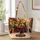 Autumn Witch Café Scene with Black Cats for Halloween Outings and Cozy Fall Gifts Quilted Tote Bag - 1